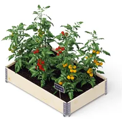 NOOR upyardTM Hochbeet PRO Palettenrahmen Wandstärke 20 mm 120 x 80 cm natur