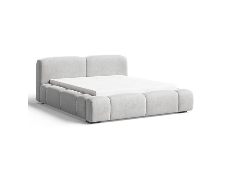 Graingold Polsterbett Aubi 140x200 Grau, 140x200 cm, Schlafzimmer, Betten, Polsterbetten