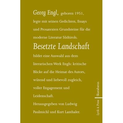 Besetzte Landschaft, Taschenbuch von Georg Engl, Skarabäus, 978-3-7082-3135-8
