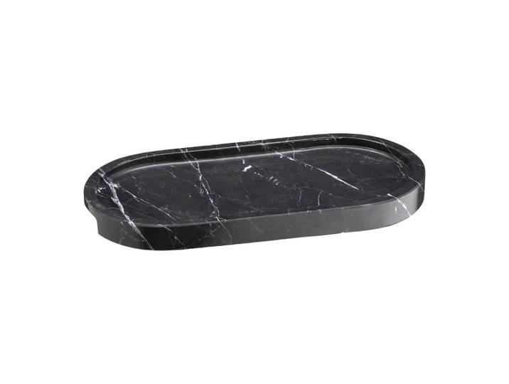 Tablett Black Pearl, Johann Jakob, schwarz, Stein