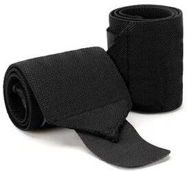 Uplift Essentials Heavy Duty Gym Training Wrist Wraps (2 PCS) black