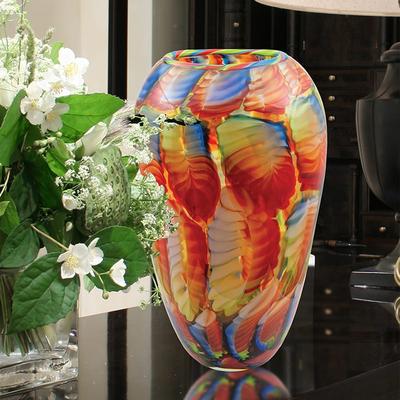 Dale Tiffany Adoro Hand Blown Art Glass Vase