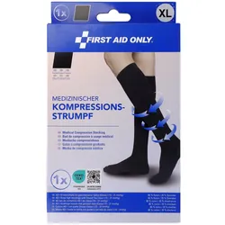 FIRST AID ONLY® Kompressionsstrümpfe, geschlossene Spitze schwarz Größe XL 1 St.