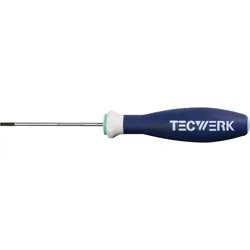 TECWERK Schraubendreher Schneiden-B 3,5 mm Klingen-L 100 mm 3K-Griff Rundkl.