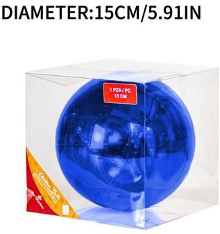 Multisell Products Hub Christmas Colorful Ball Decorations, Christmas Decorations Ball, Decorative Ornaments Ideal, For Shopping Malls 15cm Blue 3pcs