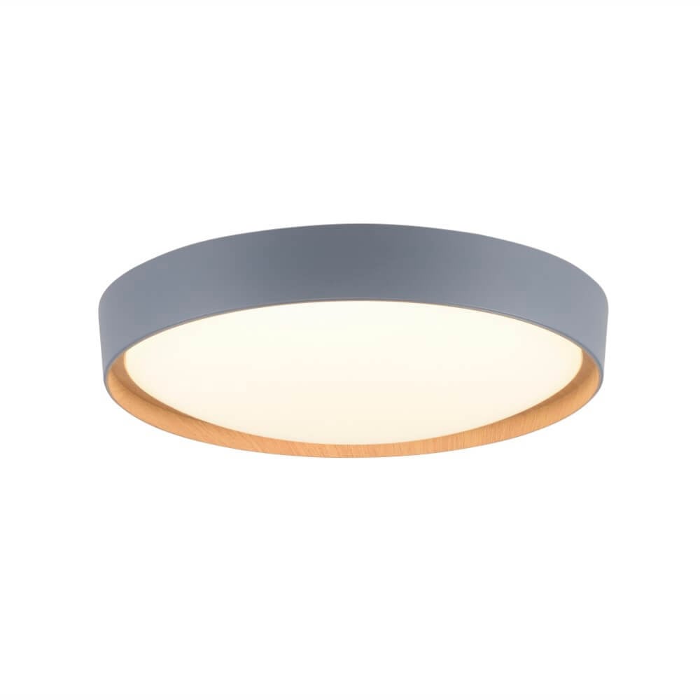 Ronde plafondlamp Q-Emilia grijs Paul Neuhaus