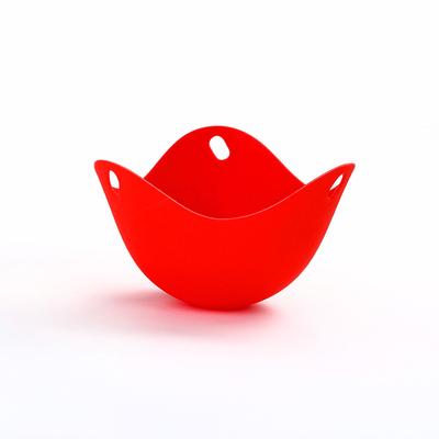 Silicone Egg Poacher Poaching Pods, Non Stick Mould Kitchen Cooking Tool red