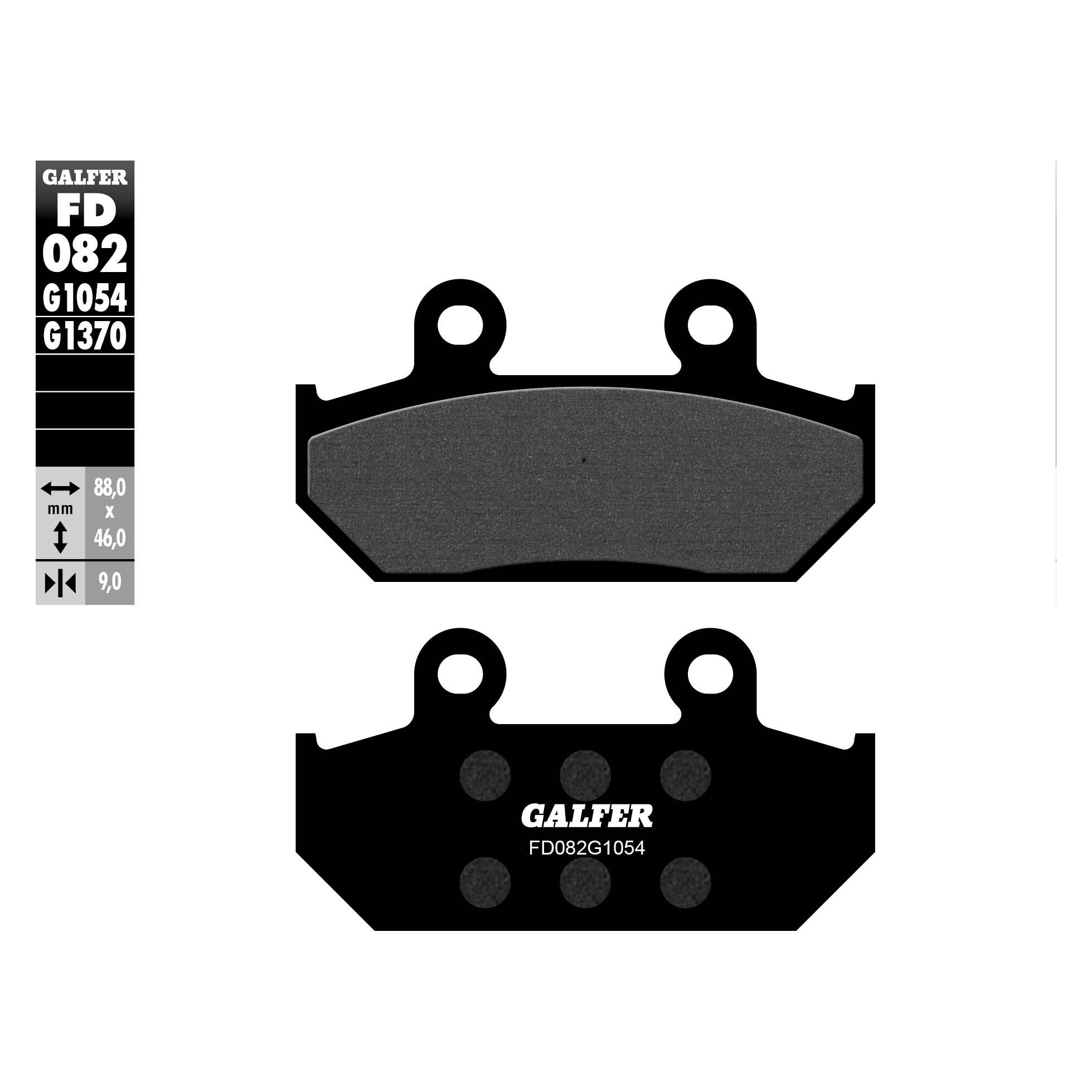 Galfer Bike GALFER Bremsbelag "FD082" Satz G1054 - Organisch Standard CAGIVA, KTM, SUZUKI, HONDA (Organisch (Resin)) (FD082-G1054)