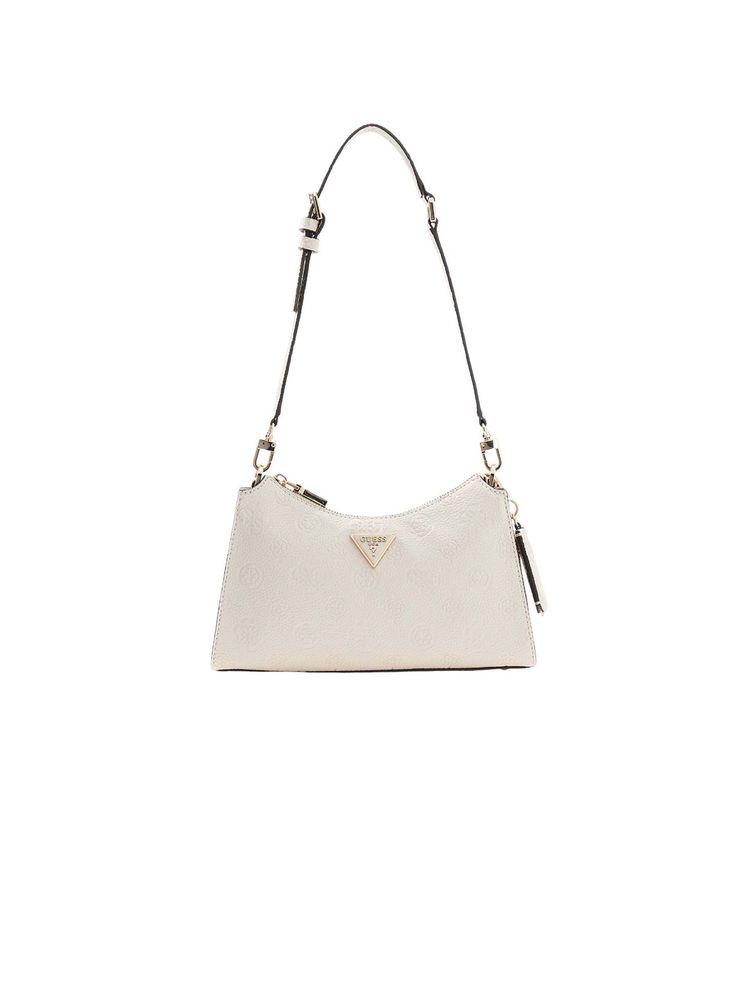 Guess Schultertasche Off White Logo