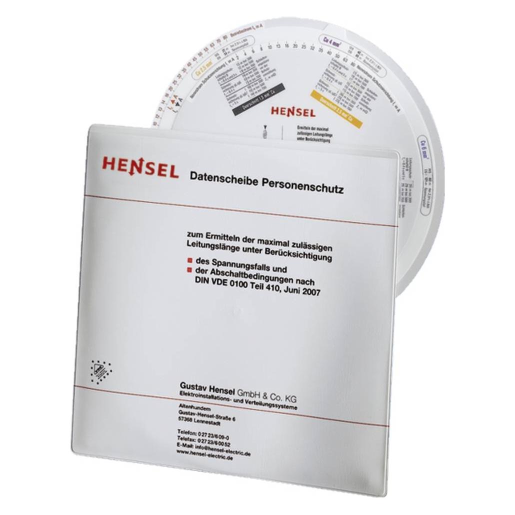 Hensel Datenscheibe (9810702)
