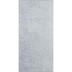 Handtuch TWO-TONE STRIPE (BL 50x100 cm) - silber - BL 50x100 cm