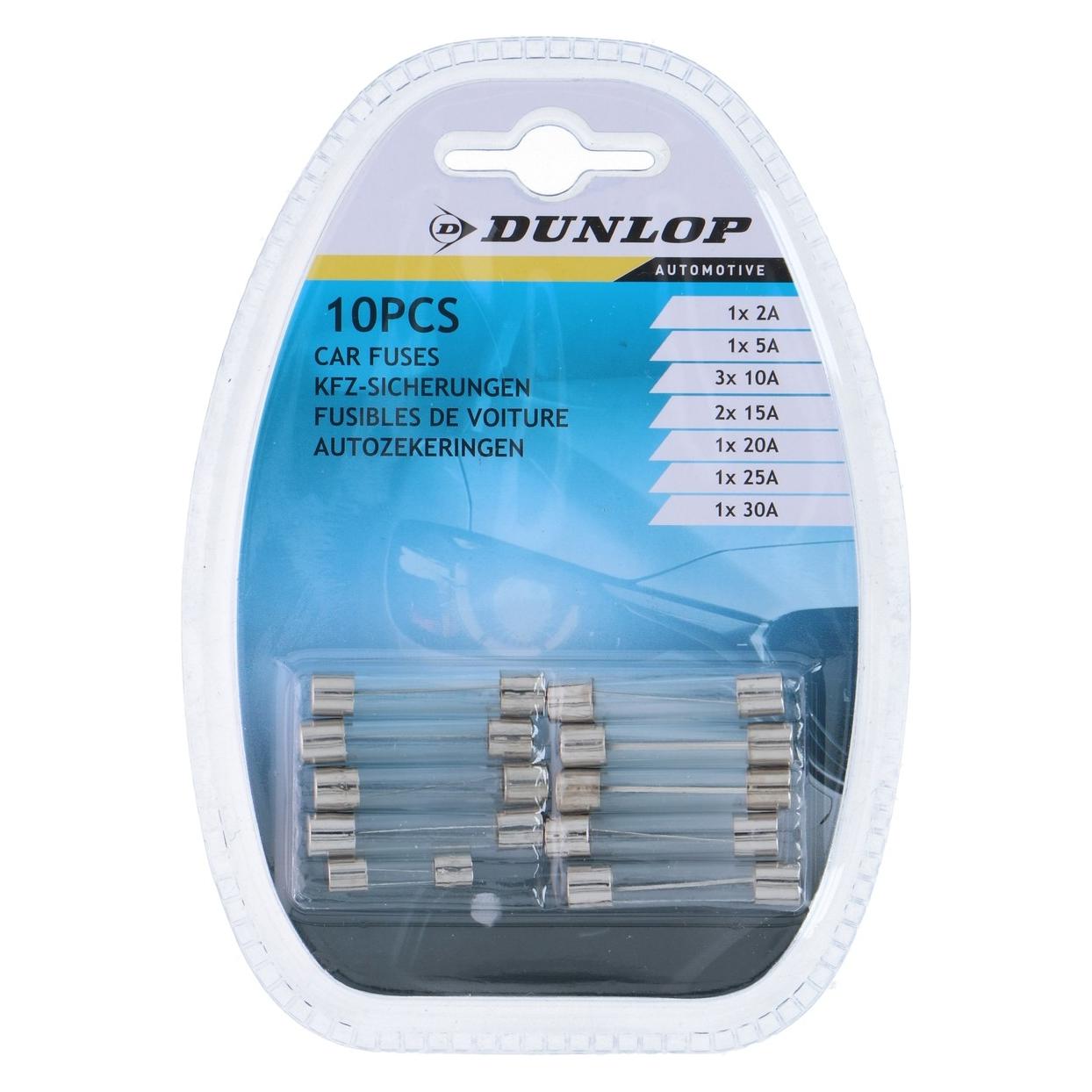 Dunlop Glas-Sicherungen 12V Auto (8711252061719)