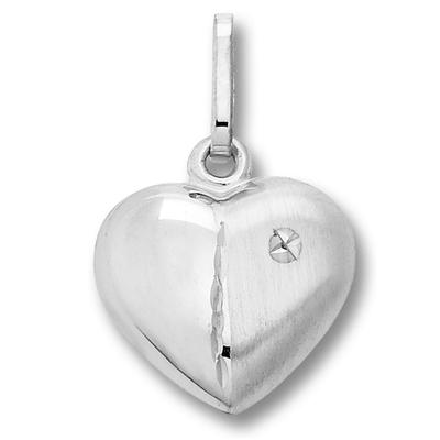 Kettenanhänger ONE ELEMENT "Herz Herz Anhänger aus 925 Silber", silber, Schmuckanhänger, Damen, Silber 925 (Sterlingsilber), Kettenanhänger, Liebevoll gearbeitet – ein schönes Geschenk für besondere Momente