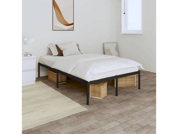 SOLO - Lit Adulte/enfant dormir - Cadre de lit métal - JILLE'S - noir 120x190 cm FT3761504