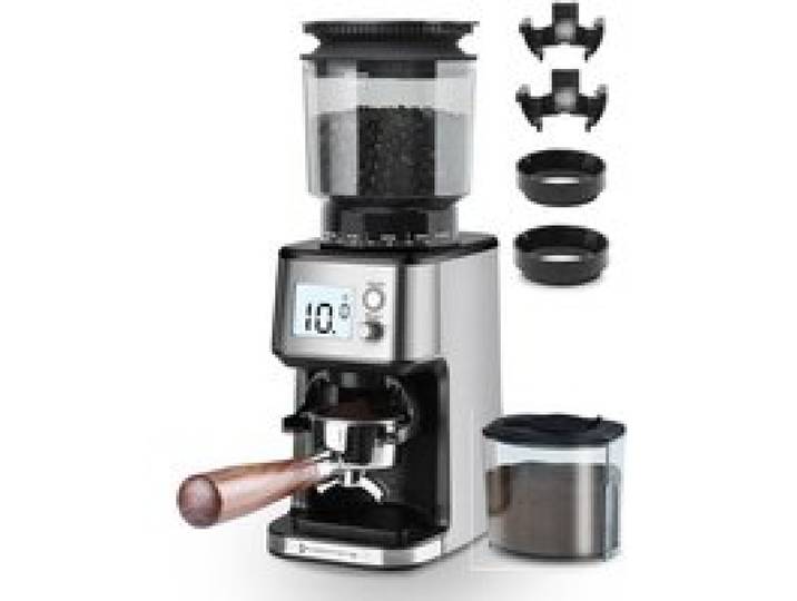 Homtone Moulin À Café Électrique À Meule Conique 51 Réglages De Mouture Support Amovible Récipient Inclus Pour Espresso Filtre Et