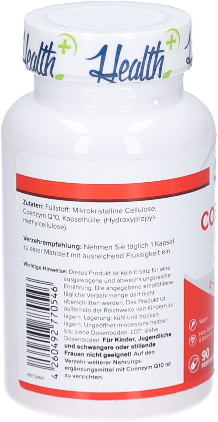 Health+ Coenzym Q10 (90 Caps) Unflavored 90 St Kapseln