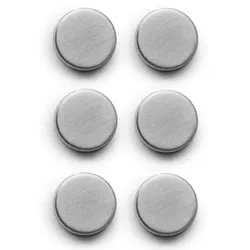 Magnet-Set, 6-teilig (D 3 cm) - silber - D 3 cm
