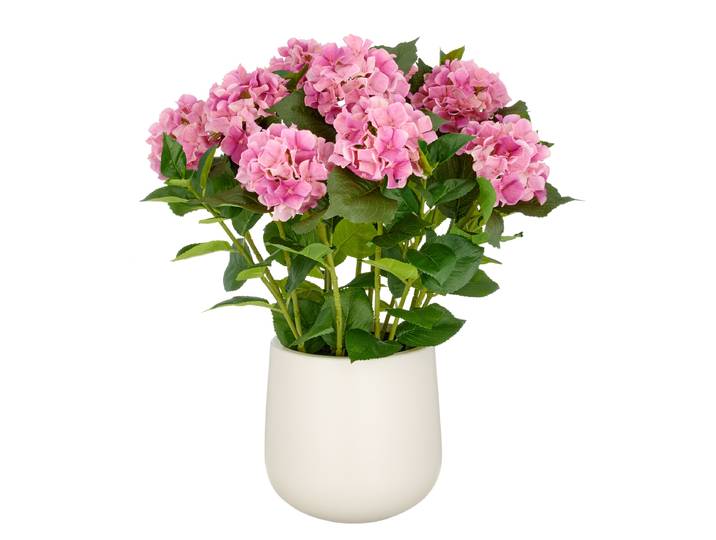 Kunstblume Hortensien 50 x 70 x 50cm Rosa