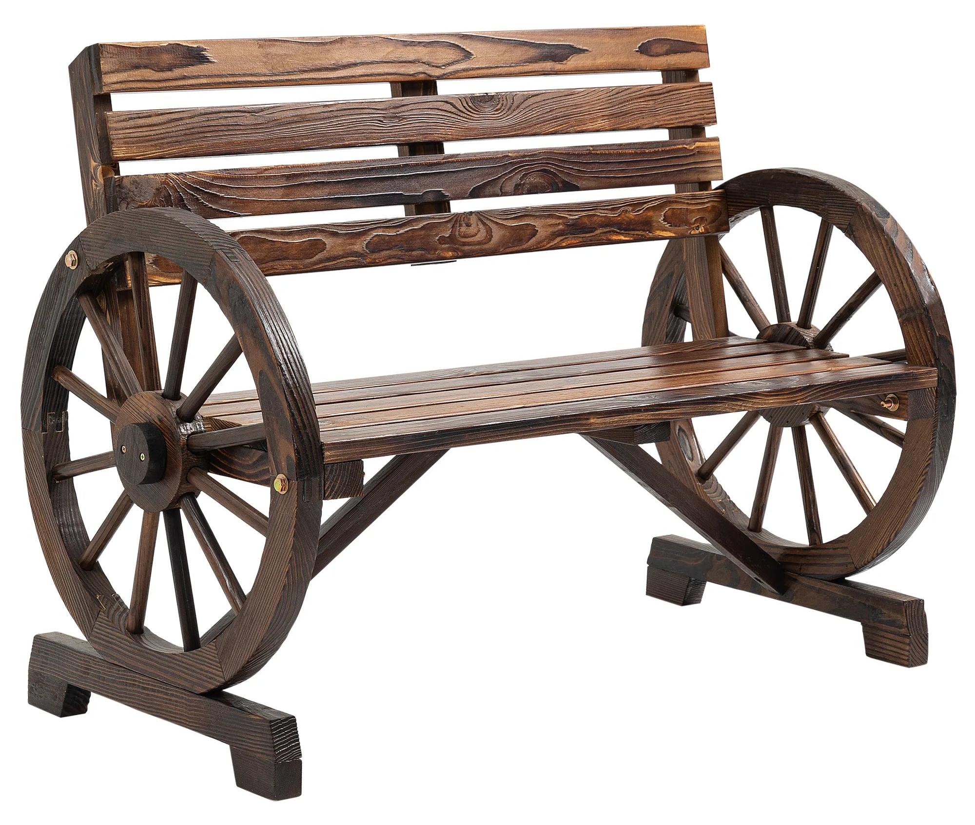 Holzbank für den Garten - Gartenmöbel - Bank für die Terrasse - Aus Grantholz - Wasserbeständig - Robust, Tragfähigkeit: 240 kg