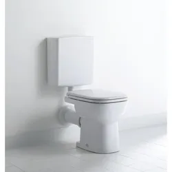 Duravit D-Code Stand WC 2108090000 Abgang waagrecht, Weiß Hochglanz