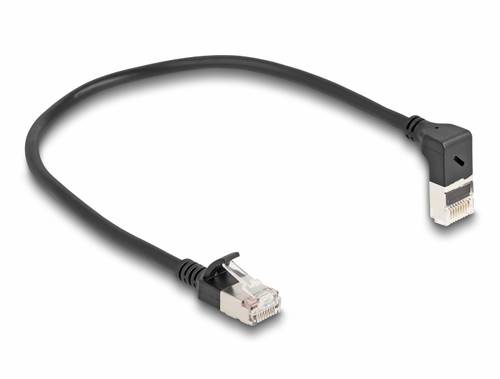 Delock 80285 RJ45 Patchkabel CAT 6a S/FTP 0.25m Schwarz 1St.