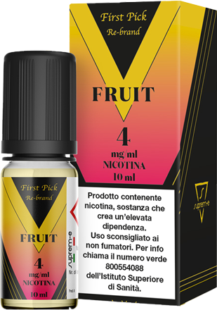 Suprem-e First Pick Re-Brand Fruit Liquido Pronto 10ml Tabacco Pesca Vaniglia