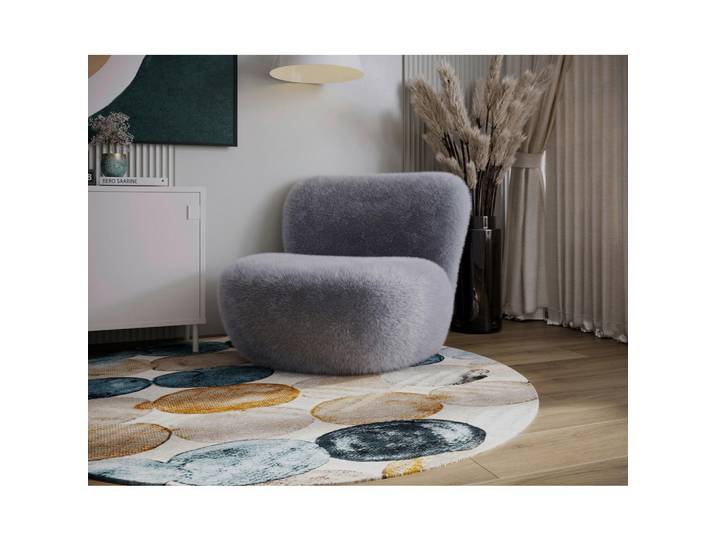 Livetastic Sessel Marlie, Dunkelgrau, Holz, Kiefer, Sperrholz, 76x70x70 cm, Stoffauswahl, Wohnzimmer, Sessel, Polstersessel