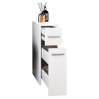 Midischrank VCM "Holz Badmöbel Nischenschrank Raumteiler Bad Zalo", weiß, B:20cm T:45cm, Obermaterial: 100% Holz Wood., Schränke, Midischrank
