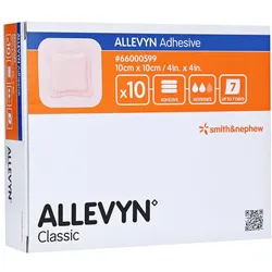 Allevyn Adhesive 10x10 cm haftende Wunda 10 St