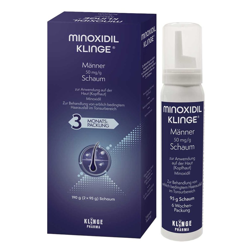 Klinge Pharma GmbH Minoxidil Klinge Männer 50 mg/g Schaum 19886041