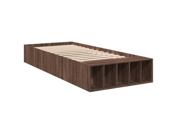 vidaXL Bettgestell Braun Eichen-Optik 90x200 cm Holzwerkstoff