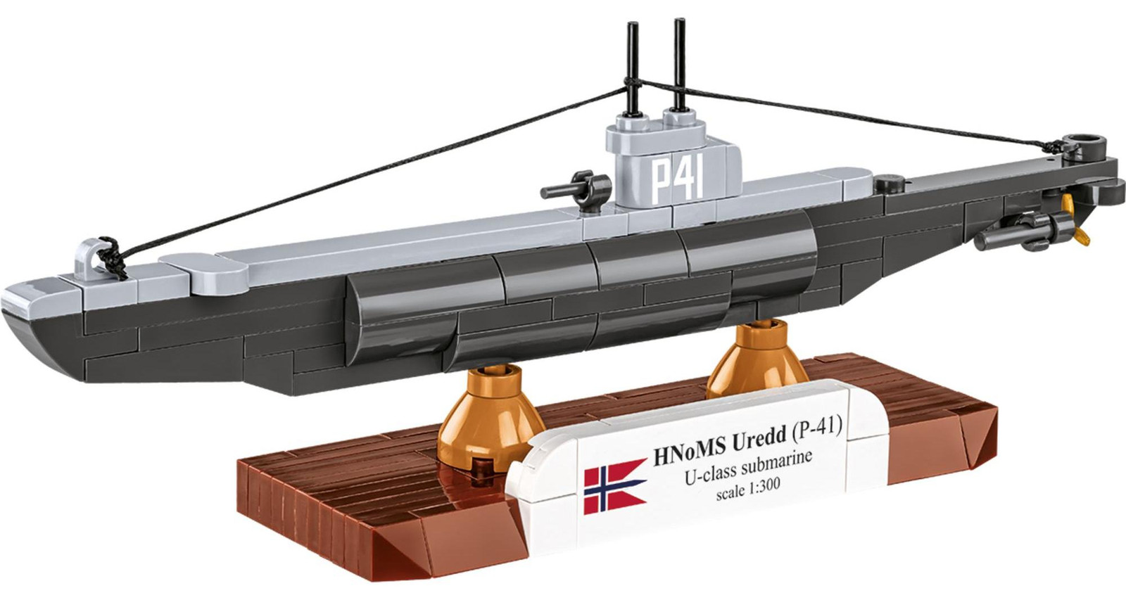 Cobi HNoMS Uredd (P-41) U-klasse onderzeeër schaal 1:300