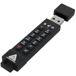 Apricorn SecureKey 3Z (32 GB, USB-A), USB Stick, Schwarz