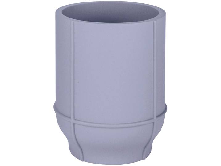 Zahnputzbecher KLEINE WOLKE Adona , lila (lavendel), B:7,5cm H:9,8cm L:7,5cm, Polyresin, Zahnputzbecher, Zahnputzbecher