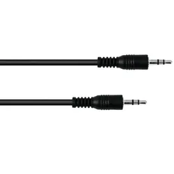 OMNITRONIC Klinkenkabel 3,5 stereo 1,5m sw