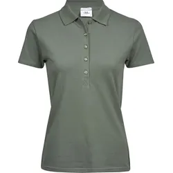 Tee Jays Schweres Damen Luxus Piqué Stretch Polo 145 leaf green M