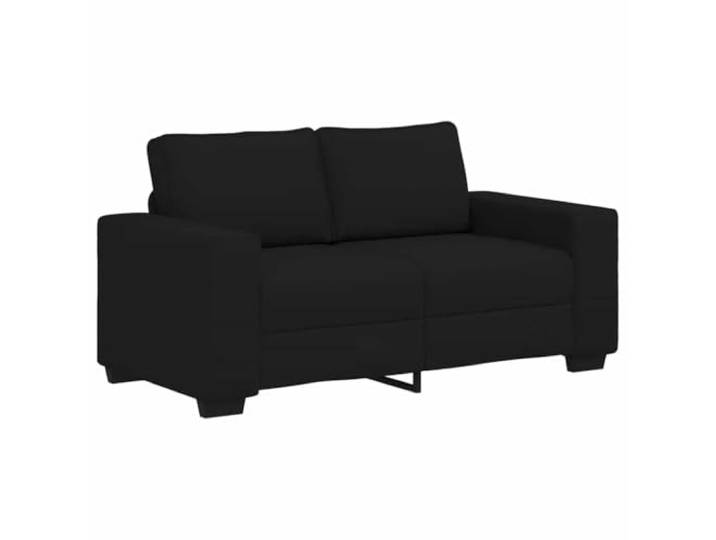 vidaXL 2-Sitzer-Sofa Schwarz 160x77x82 cm Stoff