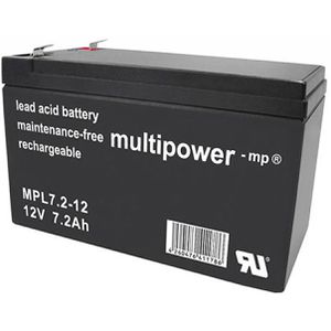 Multipower AGM-Batterie MPL7,2-12, 12 V, 7,2 Ah, Faston 4,8 mm Anschluss