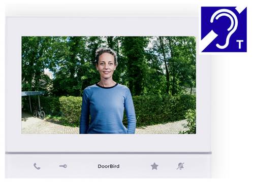 DoorBird A1103 IP-Video-Türsprechanlage WLAN, LAN Inneneinheit Polarweiß