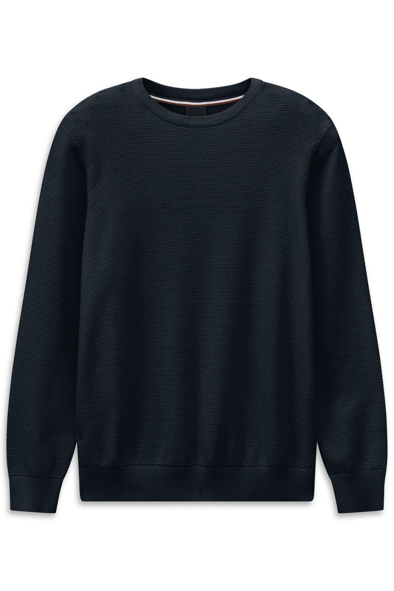 Bugatti Herren Pullover Rundhals mit einer Struktur
