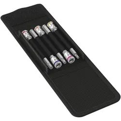 Wera 8740 A HF 1 Zyklop Bitnuss-Satz + 1/4"-Antrieb für Innensechskantschrauben, 5-tlg - 05003345001