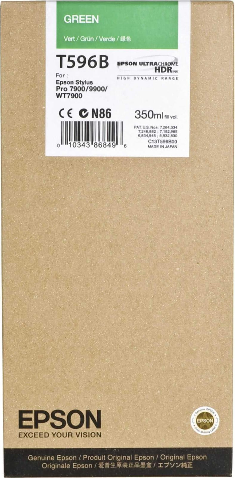 Epson UltraChrome HDR T596B inktpatroon - Groen