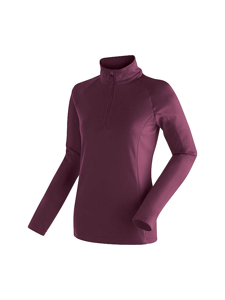Maier Sports Fleecepullover "Eva" in Beere - 40