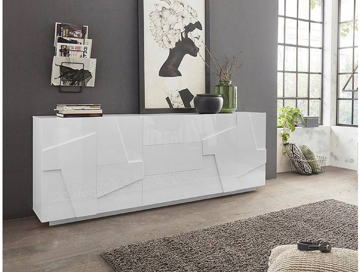 möbelando Sideboard Piacenza, 224 x 86 x 44 cm (B/H/T)