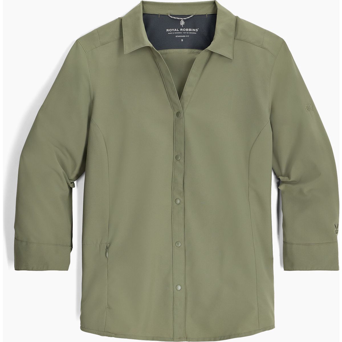 Royal Robbins Expedition Pro 3/4 Sleeve fiddlehead (255) L Y322039255L