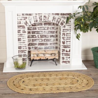 VHC Brands "Celeste Jute Oval Rug - 2'3"" x 4'"