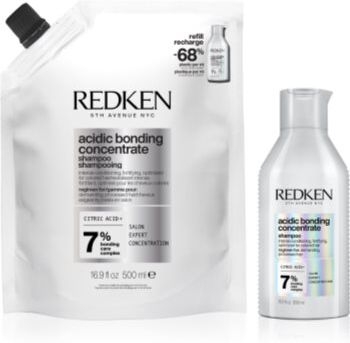 Redken Acidic Bonding Concentrate formato poupança para cabelos fortes . Acidic Bonding Concentrate