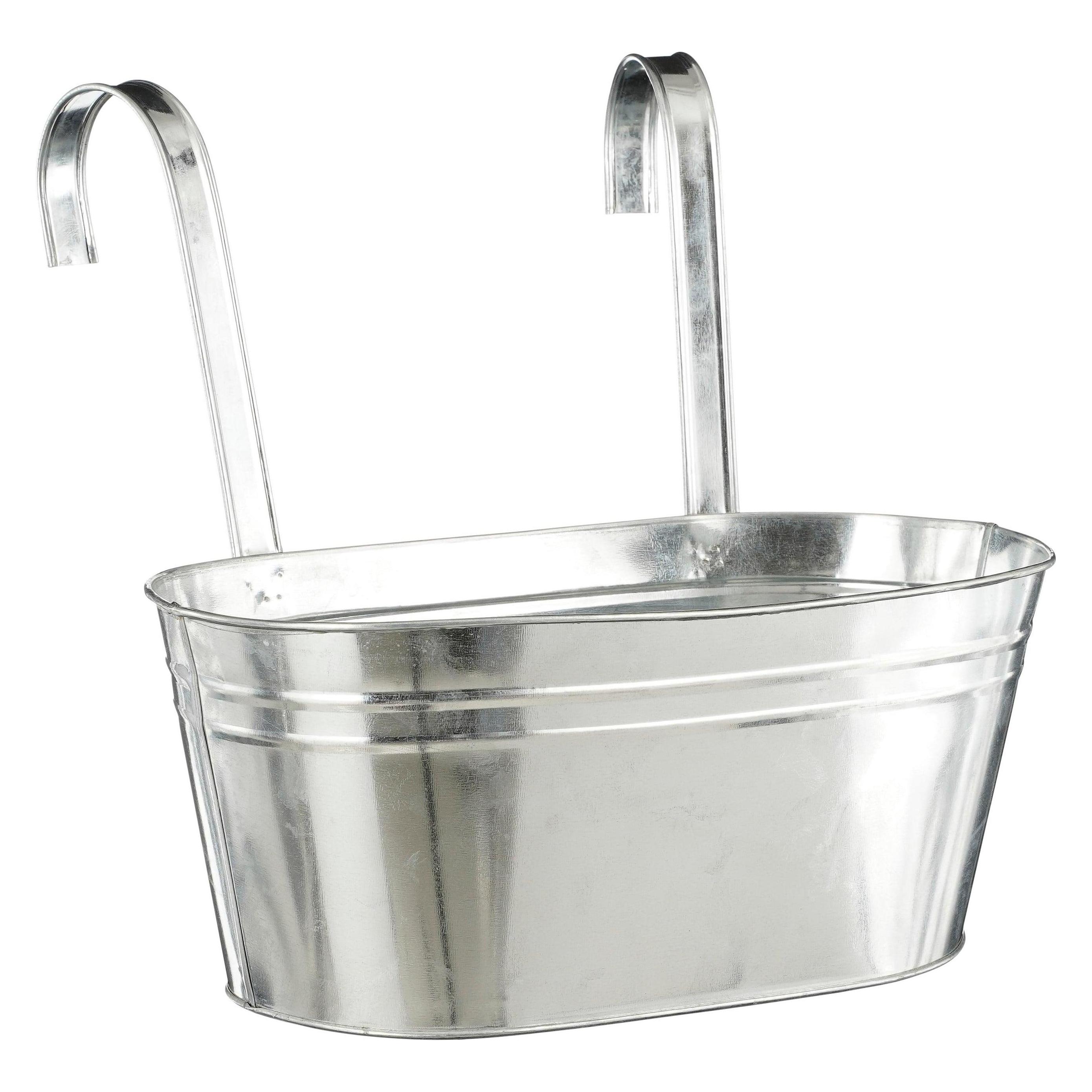Mica Flowerpot Joey 1147349, metal, Ø 30 x 17 cm, silver (30 x 13.50 cm) (47325503)