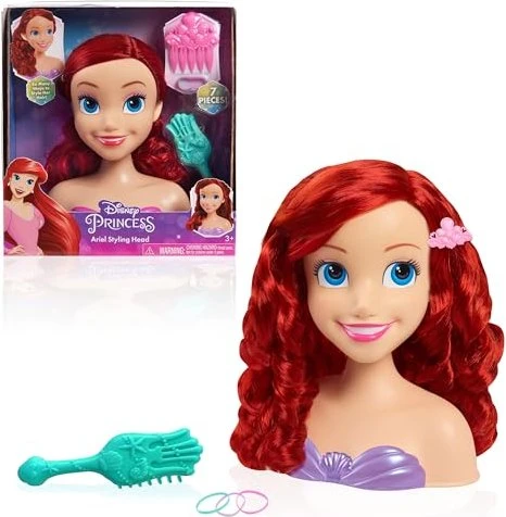 Just Play Disney Princess - Ariel Styling Head, Schmink- und Frisierkopf