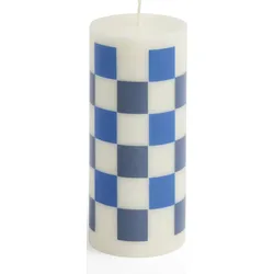 Column S Kerze weiß-blau